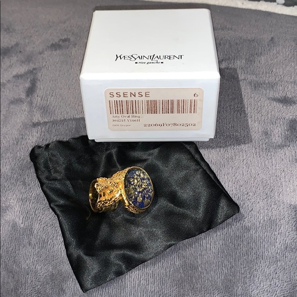 Yves Saint Laurent Jewelry - Yves Saint Laurent stunning artsy oval ring size 6